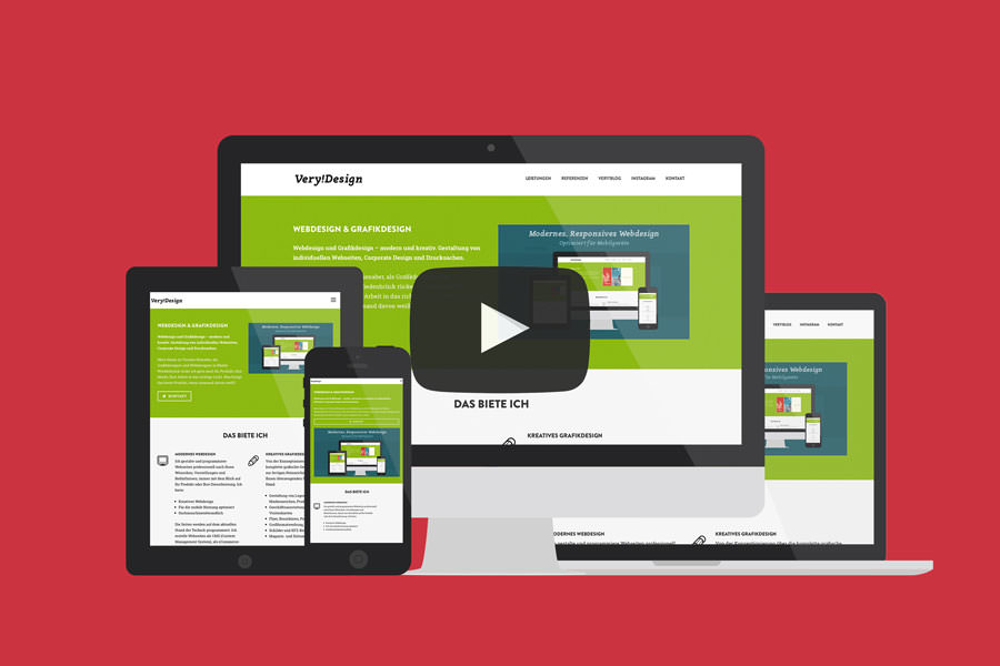 Responsives Webdesign auf Geräten