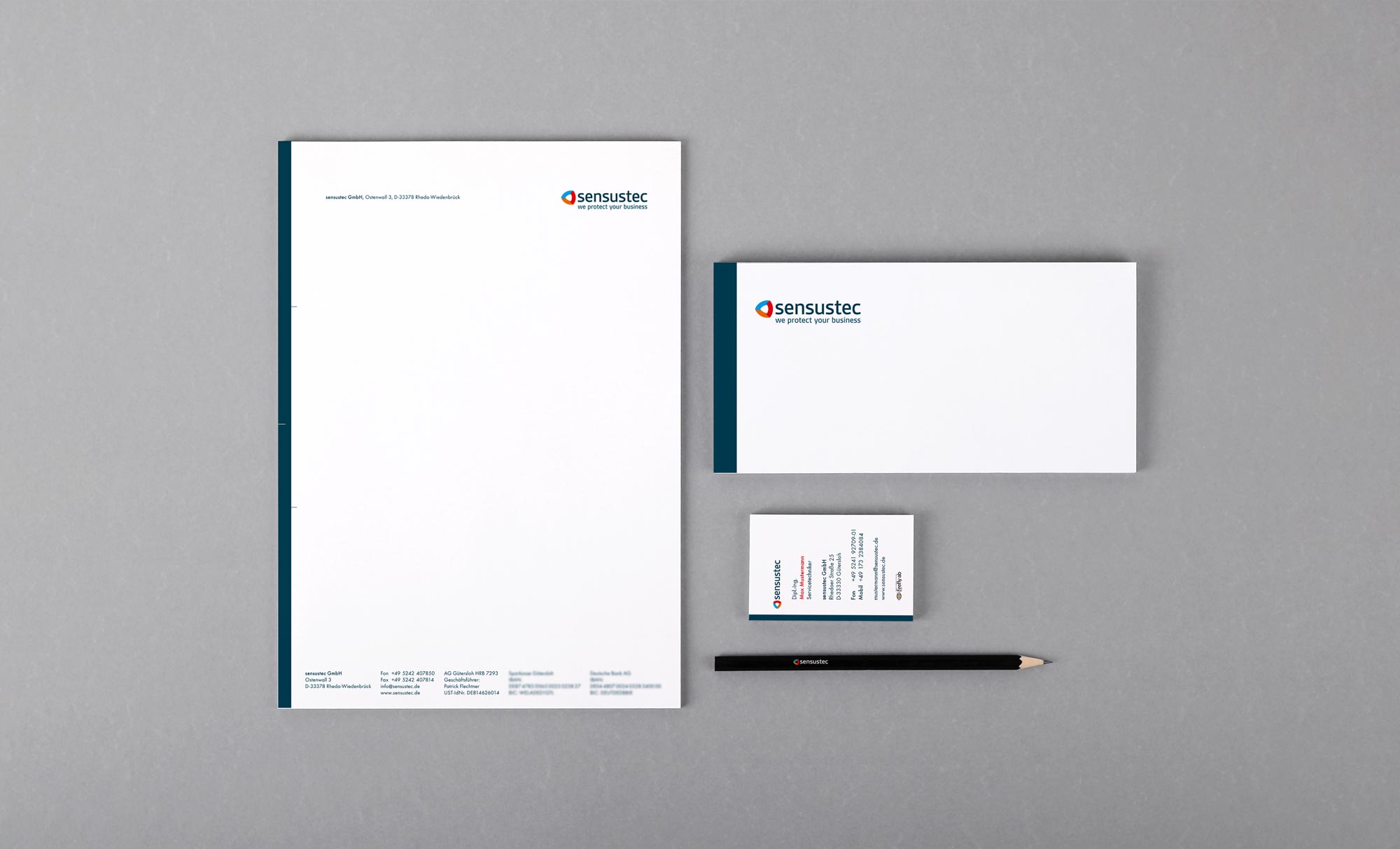 Geschäftspapierausstattung sensustec GmbH
