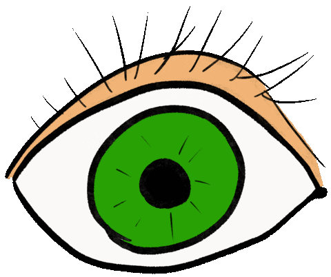 Animierter GIF-Sticker Auge